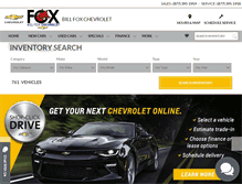 Tablet Screenshot of chevybyfox.com